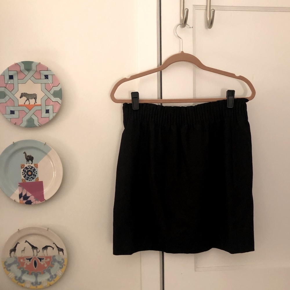 J. Crew Wool Skirt Black high waisted